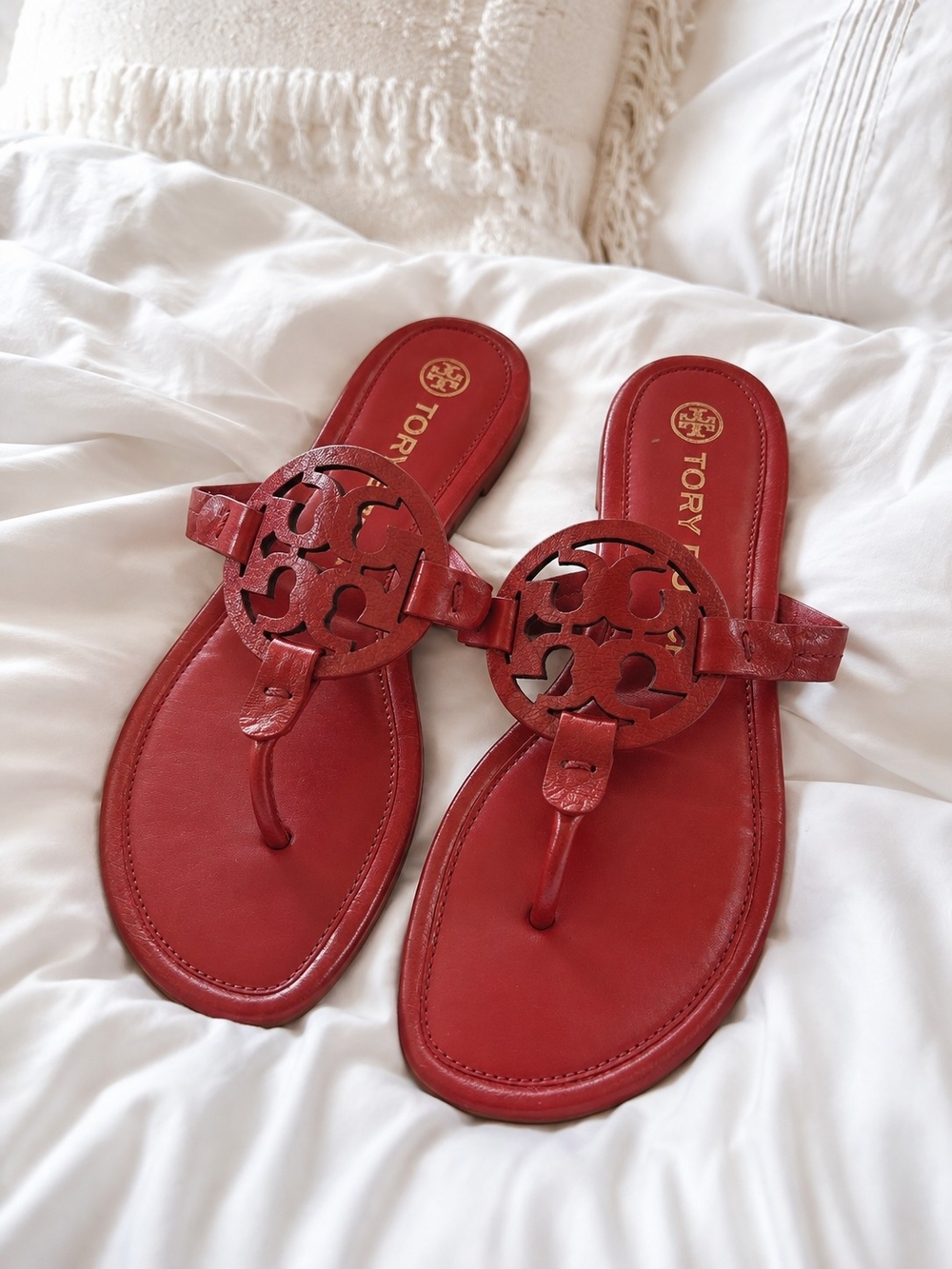 Tory Burch Miller Sandals in Tory Red